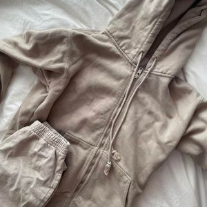 brandy melville christy hoodie and short